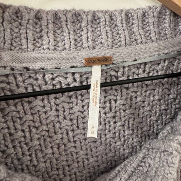NEW Free People Gray Cardigan Womens Size M - Picture 3 of 3